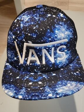 Vans Galaxy Print Snapback - Blue & White NWOT